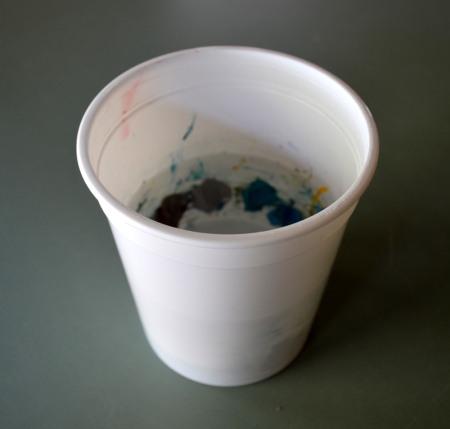 Paint in cup 1